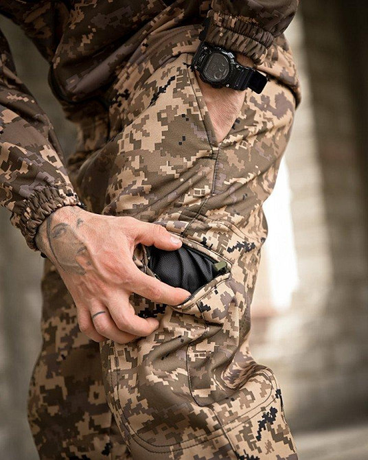 Тактический костюм софтшел  пиксель aura ВТ0478 Одесса - изображение 9