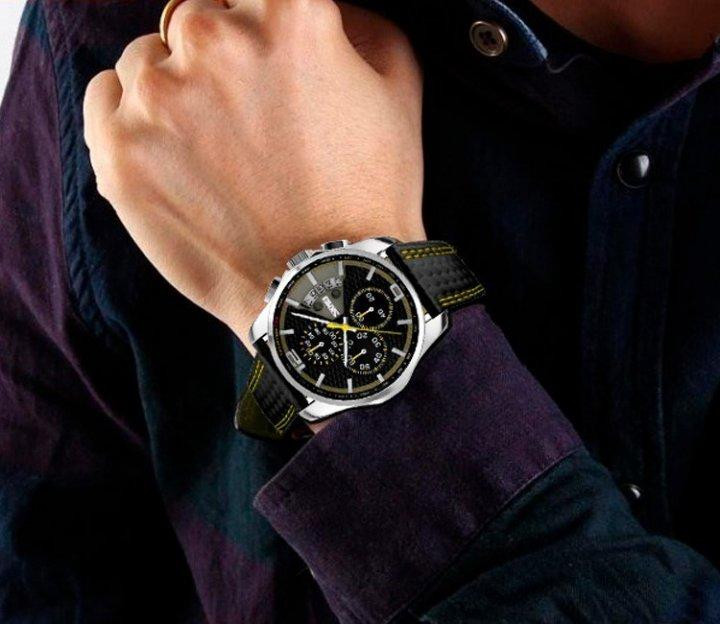 Чоловічий годинник Skmei 9106 Spider Жовтий Вінниця - фото 9