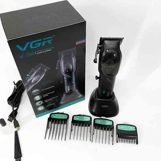 Тример з регульованою довжиною VGR, Бездротова акумуляторна машинка для стрижки волосся QE-99 Івано-Франківськ