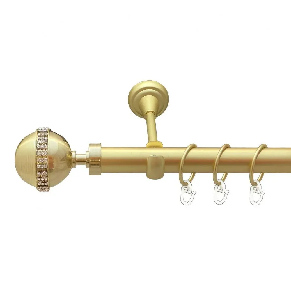 Карниз Orvit Авея металевий однорядний відкритий Золото Матове 25 мм 200 см (00-00010175) Львов - изображение 1