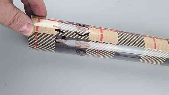 Рулон 8 м бумага подарочная с печатью (38) для цветов (h680) Крафт №8 (1 шт) Харьков