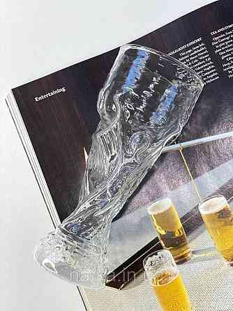 Кухоль для пива OLens "Чемпіон" 320 мл прозоре скло для дому та ресторанів 102-753 Київ