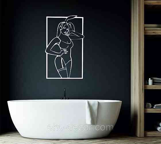 Декоративное настенное Панно «Плей-бой» Декор на стену 50*30 см, Белый Киев