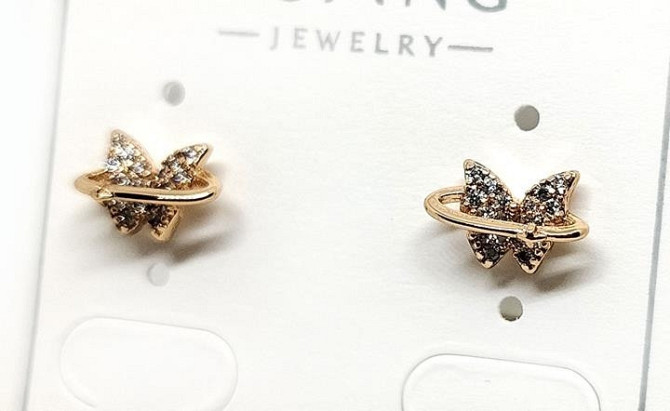 Серьги женские модные Бабочки Киев - изображение 1