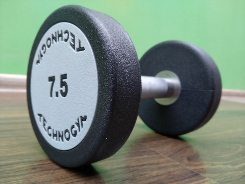 Гантель 7.5 кг цельная полиуретановая TECHNOGYM Киев - изображение 1
