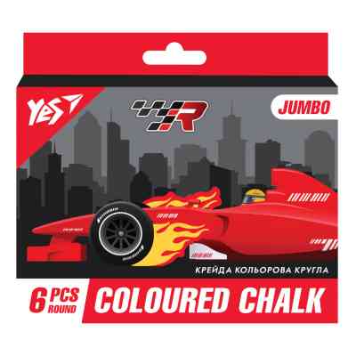Мел Yes цветной Race legend 6 шт, JUMBO (400465) Винница