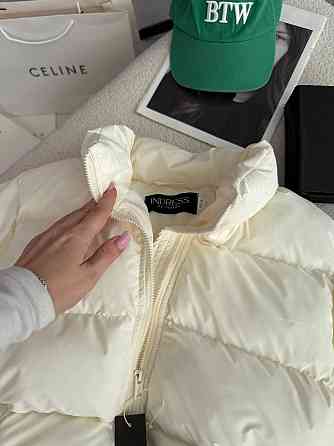 Жіноча стильна повсякденна  куртка на біо-пуху плащівка лаке Одеса