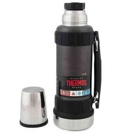 Вакуумний термос із ручкою 1.2 літра Thermos "Work Liter Svart" (180010) Нержавіюча сталь Нововолинськ