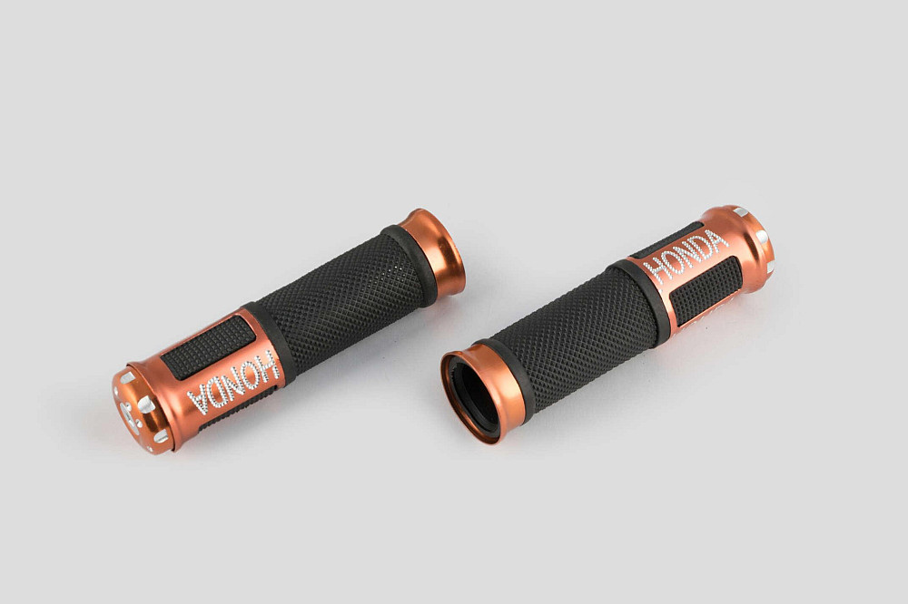 Ручки керма з алюмінію. відбійником (бронзові) (mod:Honda) GJCT Київ - фото 1