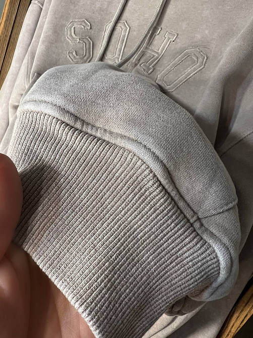 Худі жіноче Joy One 25513 варене тай-дай вишивка попереду оверсайз з капюшоном середня довжина  one  Одеса - фото 2