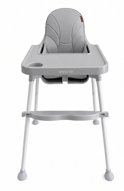 Стілець для годування дитини 2 в 1 VELANO Basic, light grey Вінниця - фото 1