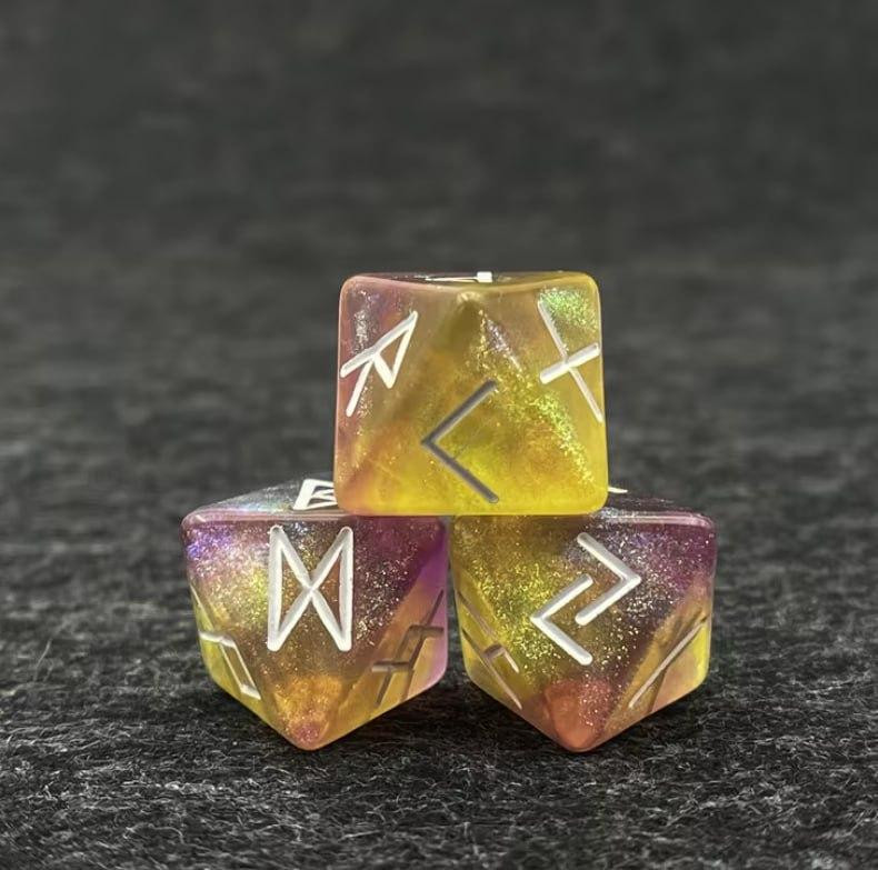 Набор рун для гадания 3 шт, руны из смолы 16 мм Киев - изображение 1