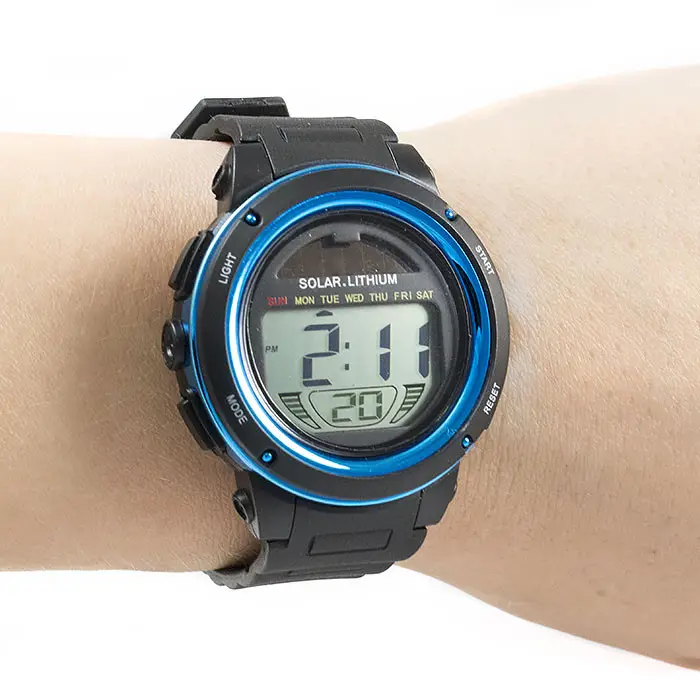 Чоловічий спортивний годинник Skmei 1096 із сонячною батареєю (Синій) Вінниця - фото 4