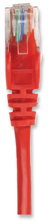Патчкорд UTP Cat.5e ( 2м червоний ), Intellinet, Біметал, ССА Винница - изображение 3