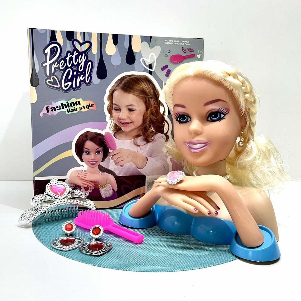 Лялька-манекен Голова для зачісок манікюру з аксесуарами (3397) Чернігів - фото 5