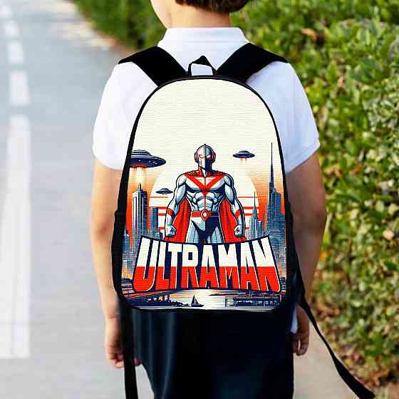 Рюкзак дитячий Ультрамен «Ultraman» 34х27см, міський ранець для хлопчика з принтом (00570) Київ