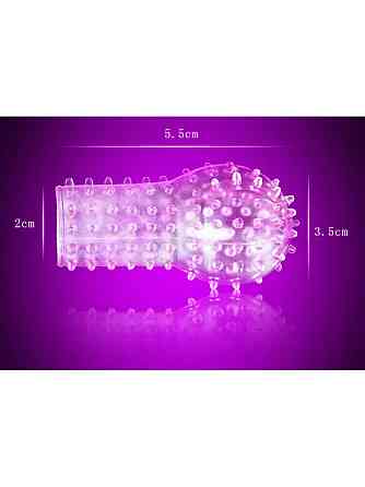 Рельєфна насадка для стимуляції ерогенних зон - 5,5*3,5*2 см - Прозорий Вінниця