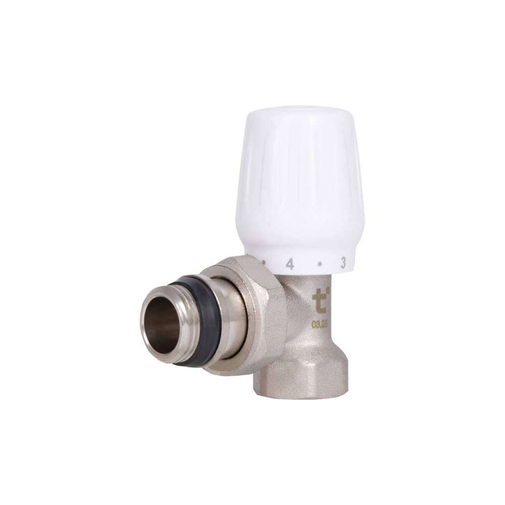 Кран радіаторний Thermo Alliance Base 1/2" ВН з антипротіканням кутовий SD228W15 Київ - фото 1