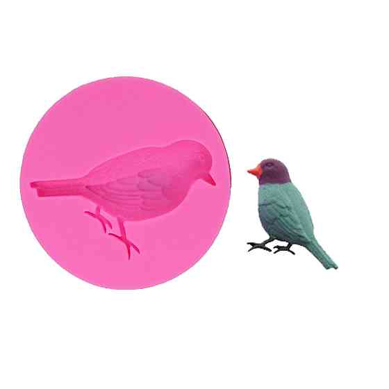 Молд силиконовый Голубь 55 мм розовый Киев