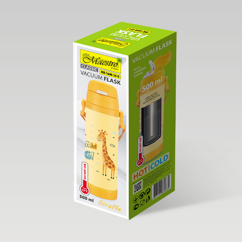 Термос дитячий 500мл з силіконовою трубкою Giraffe Maestro MR-1640-50-D Житомир - изображение 5