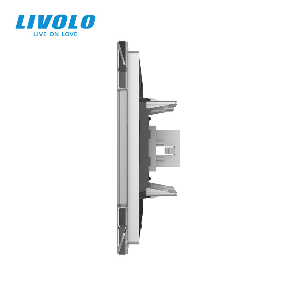 LIVOLO Розетка HDMI Livolo сірий скло (VL-C7FCHD-1IP) Коломия - фото 5
