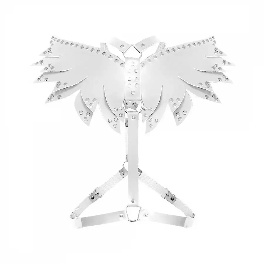 Жіноча портупея Art of Sex - Wings біла L-2XL, екошкіра Львів - фото 3