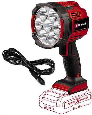 Фонарь аккумуляторный LED Einhell TE-CL 18/2500 LiAC-solo + АКБ 18В, зарядное+ 12В от прикуривателя Киев