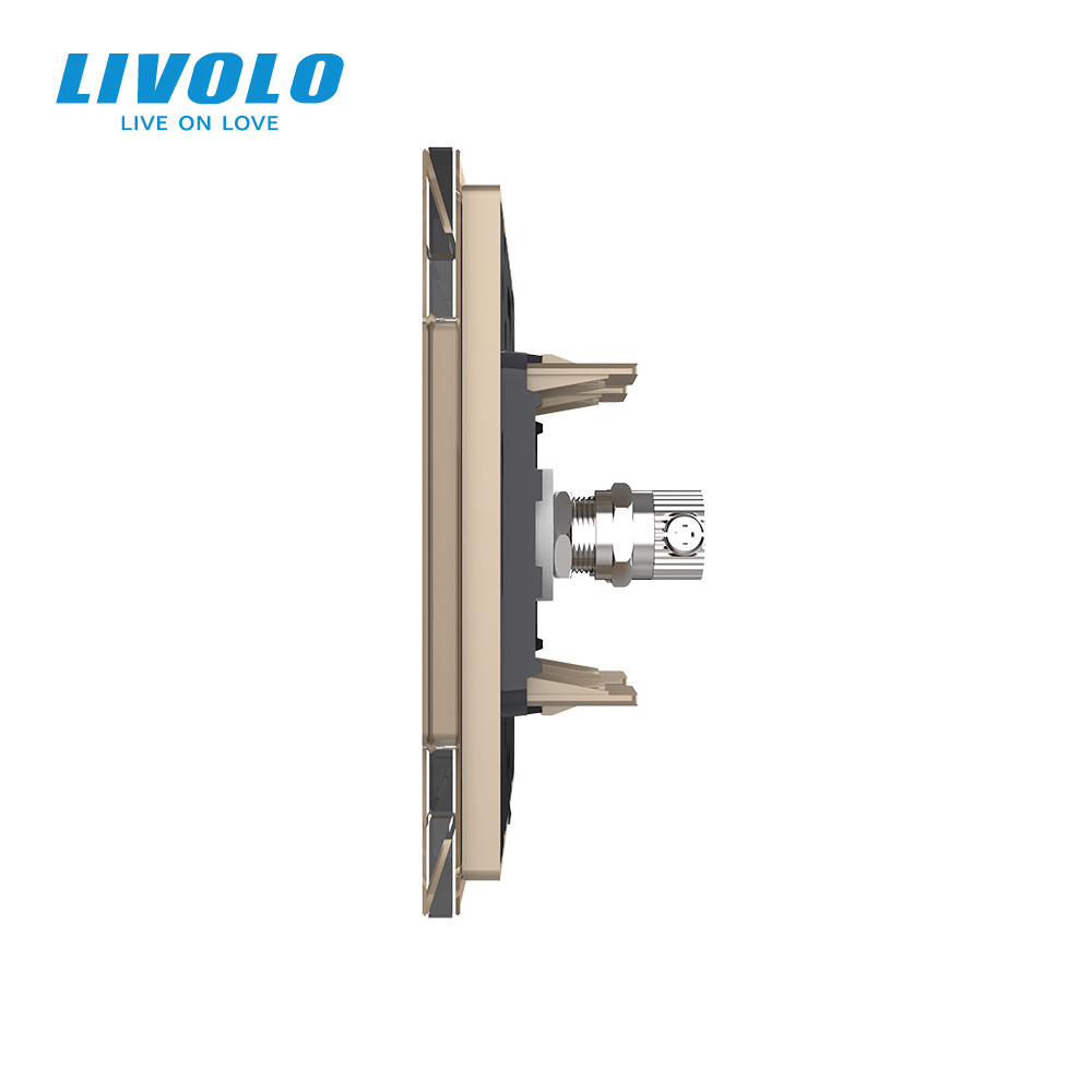 LIVOLO Розетка телевізійна Livolo золото скло (VL-C791V-13) Коломия - фото 7
