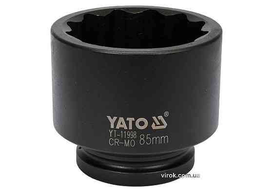 Головка торцева ударна 12-гранна YATO : квадрат 1