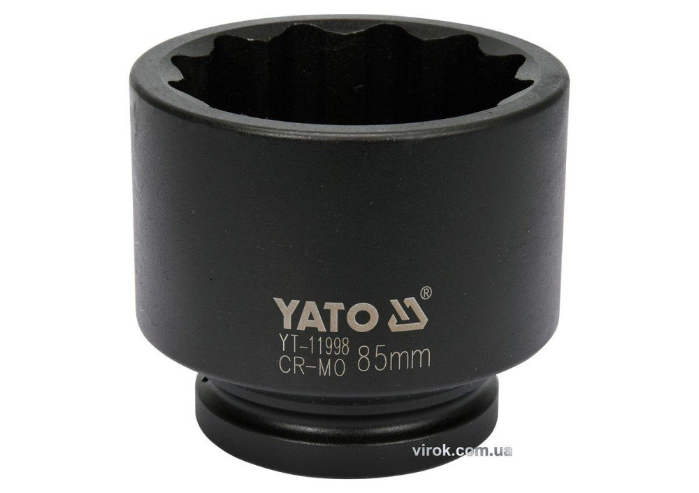 Головка торцева ударна 12-гранна YATO : квадрат 1", М= 85 мм, L = 102 мм [4] Одеса - фото 1