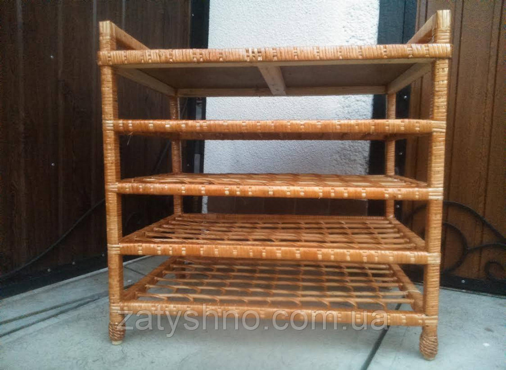Этажерка плетеная на 5 полок большая Киев - изображение 2