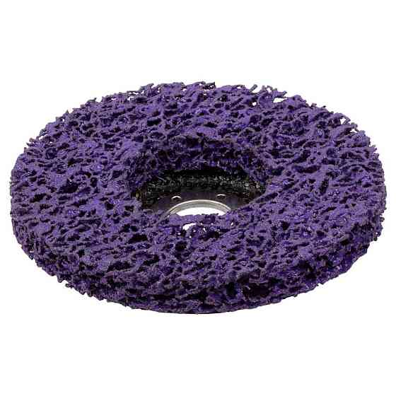 Коло зачистне з нетканого абразиву (корал) Т27 Ø125×22.23мм фіолетовий жорсткий SIGMA (9176661) Рівне