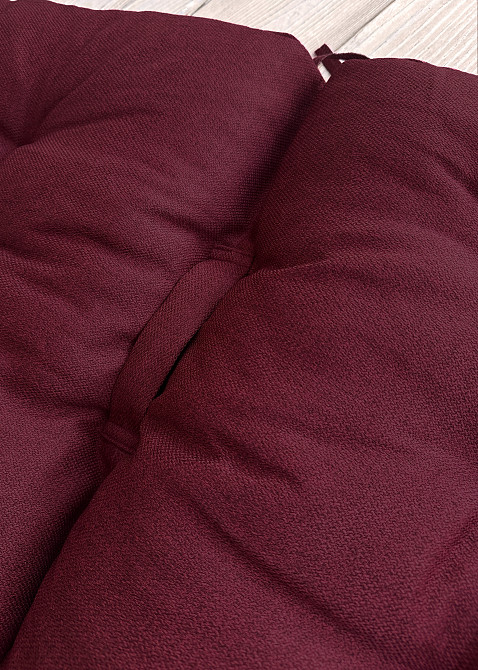 Подушка для стільців (50x120х8 см) подвійна Decorator Мальмо колір бордовий 84-124 Київ - фото 6