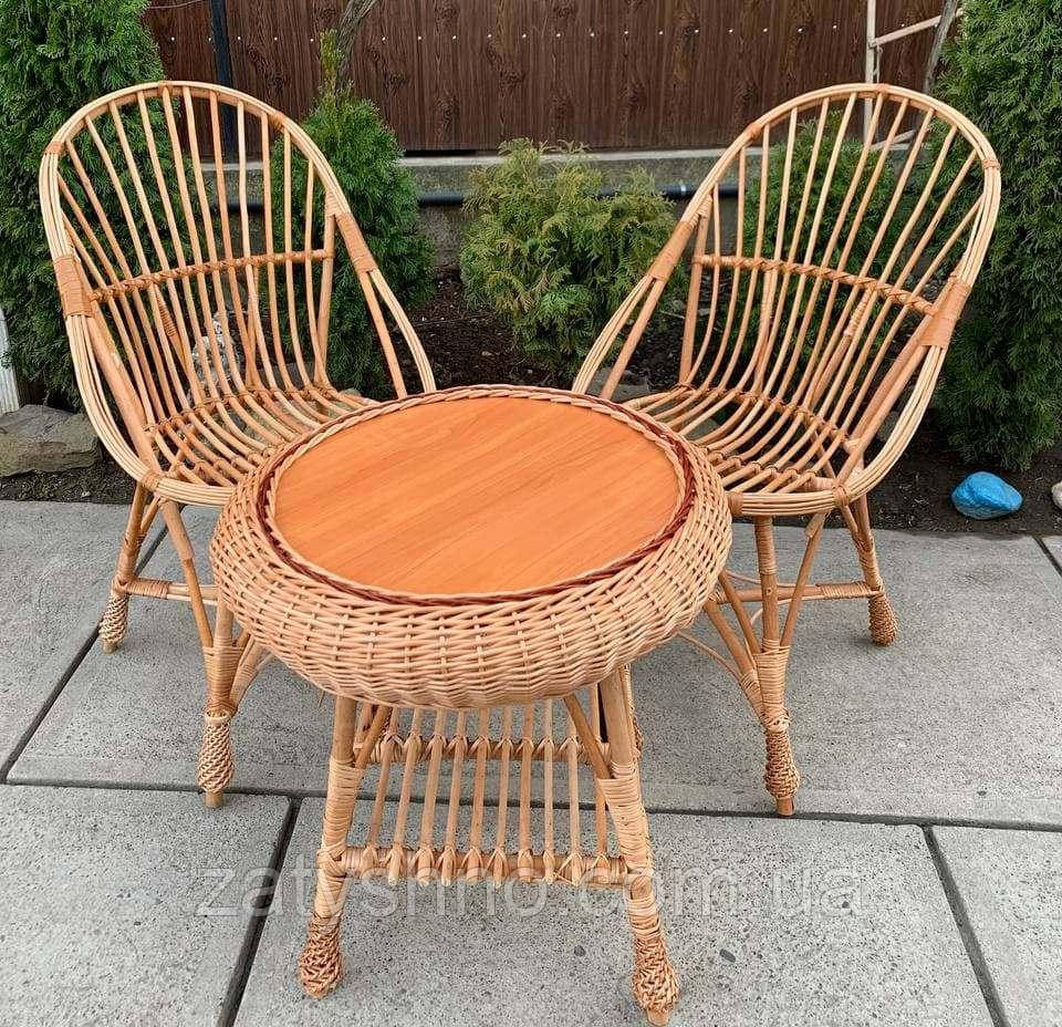 Меблі плетені для балкона з лози Київ - фото 2
