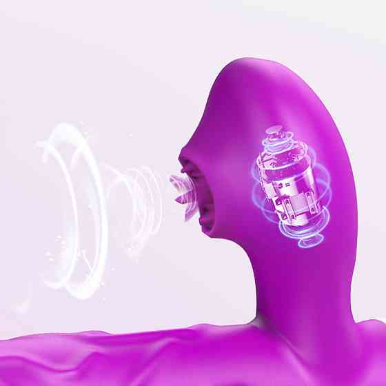 Вибромассажер SiliconeTongue Vibrator, USB 10 Function Sex Aura Киев
