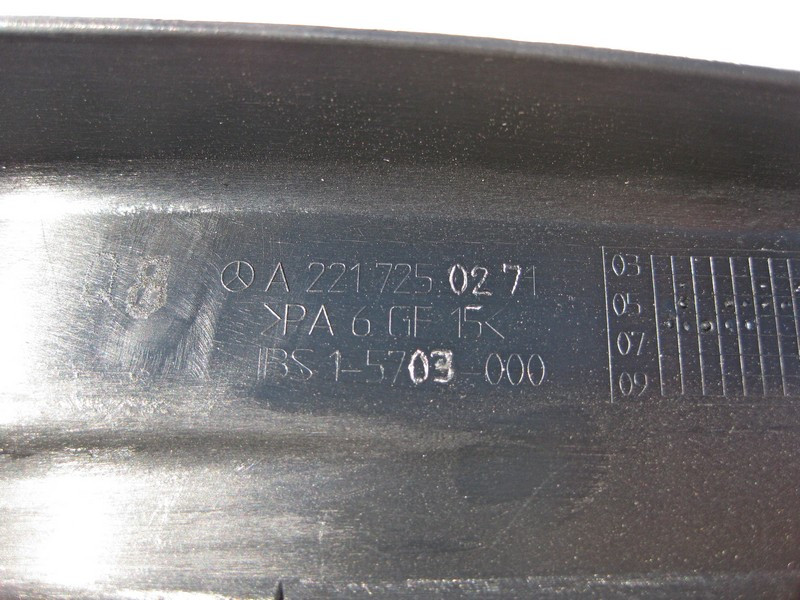 Mercedes-Benz  A2217250271 9051 Облицювання рами вікна передніх правих дверей чорна S-class W221 Одесса - изображение 3