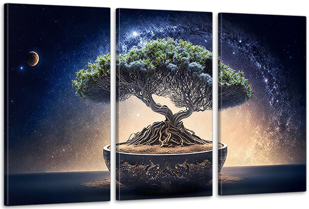 Модульна картина у вітальню/ спальню Дерево Бонсай ART-099_3A 70х130 см Київ - фото 1