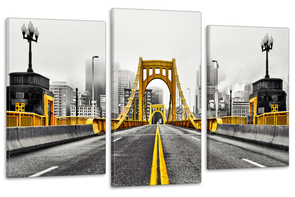 Модульная картина в гостиную / спальню  Золотий міст  Art-674_3 70x130 см Киев - изображение 1