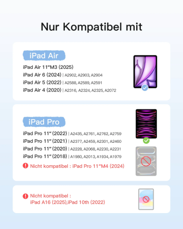 Чохол-клавіатура Inateck KB04111-11 для iPad Pro 11″ M4/M5, Bluetooth, магнітний, знімний, тачпад, підсвітка, сірий Київ
