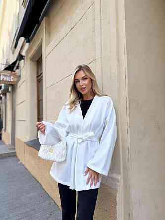 Жіночий теплий базовий кардиган з поясом  турецька ангора-в'язка Одеса