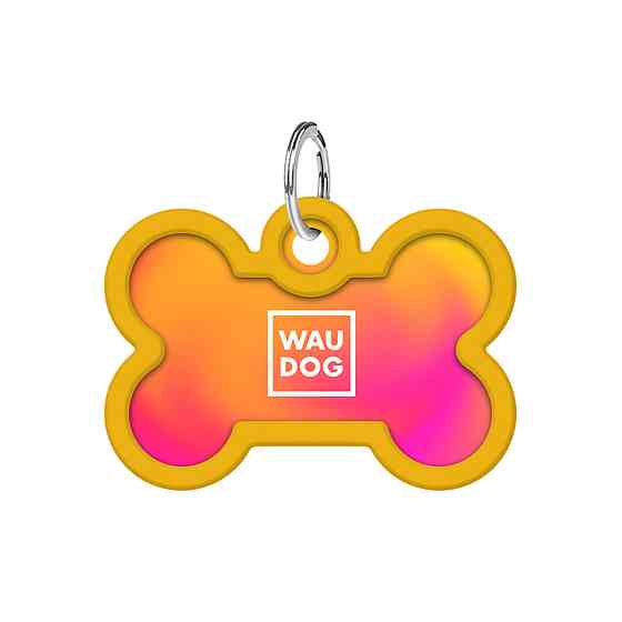 Адресник для собак и кошек металлический WAUDOG Smart ID с QR паспортом, рисунок 