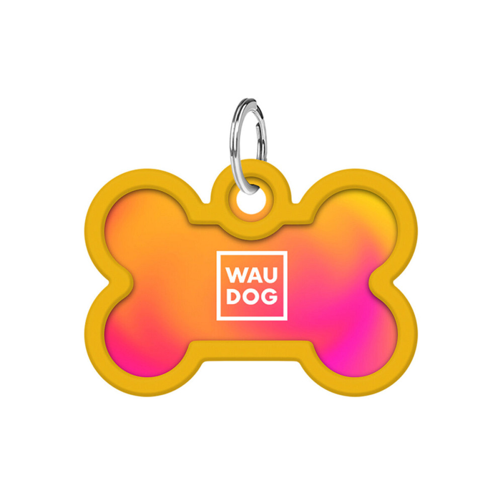 Адресник для собак и кошек металлический WAUDOG Smart ID с QR паспортом, рисунок 