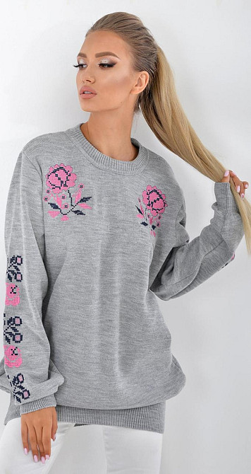 Свитер с вышивкой (42-44) Киев - изображение 2