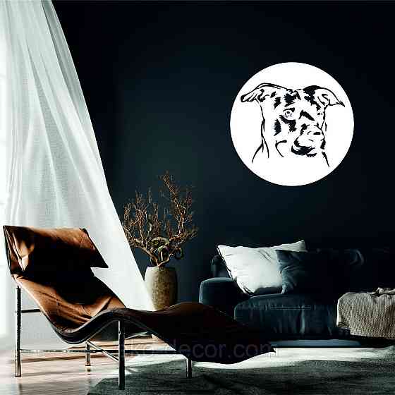 Декоративное настенное Панно «Собака», Декор на стену 50*50 см, Белый Киев