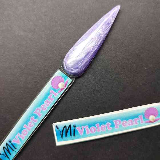 Наліпка на тіпсу (палітру) для гелю Mi Violet Pearl (9 x 55 мм) Херсон