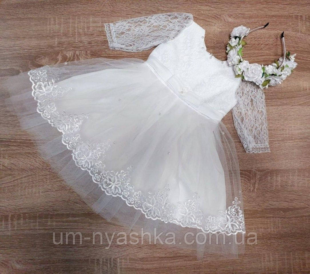 Нарядное пышное платье на годик 