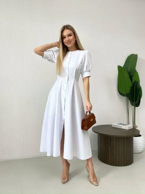 Жіноча сукня з декоративними ґудзиками-перлинами Одеса - фото 19