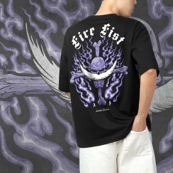 Футболка мужская с принтом Ван Пис Fire Fist Purple Edition Размер 48 Anime10Размер 48 Днепр