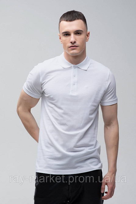 Поло классическое Stedman Lux Polo мужское белое (ST9060-WHI) M Киев - изображение 7