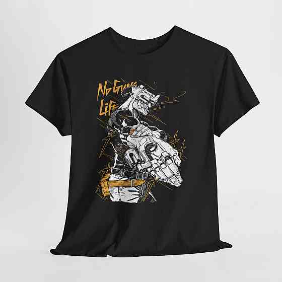 Футболка для мальчика аниме Аниме Гунс Но Гунс оверсайз (рост от 165 до 180 ) Черний AnimeJ0620m Днепр